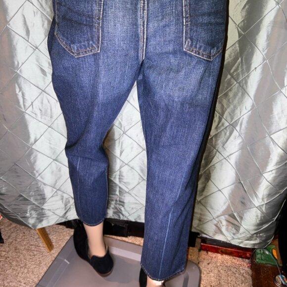 American Eagle Outfitters Women 12 Denim Blue Vintage Hi-Rise Stretch Jeans - Picture 6 of 8